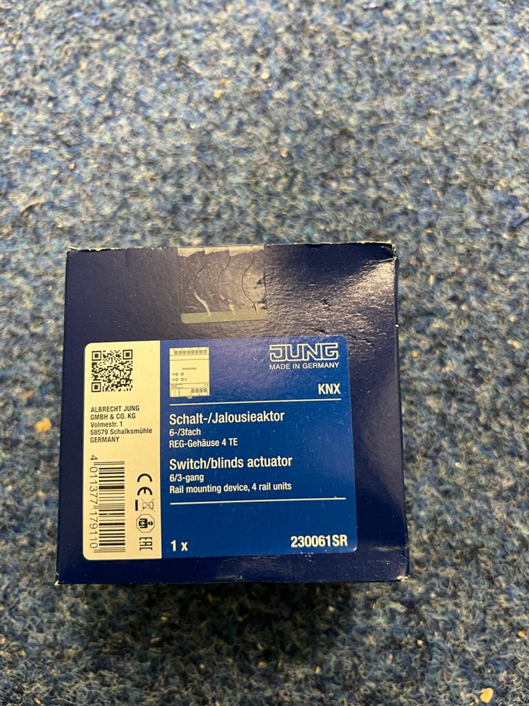 JUNG KNX Schakel-/Jaloezieactor 6-/3-voudig DIN-rail, Verzenden, Zo goed als nieuw