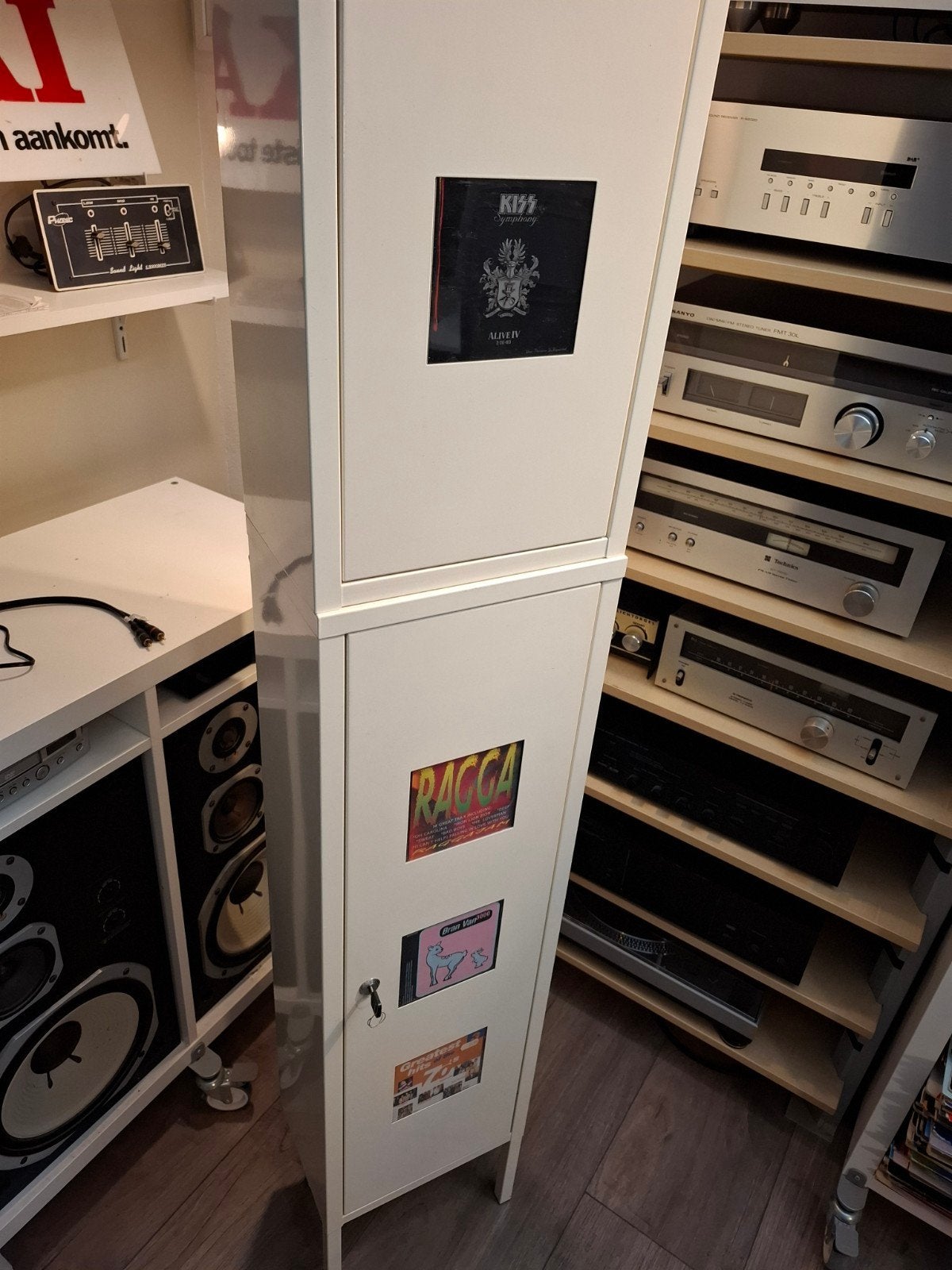 IKEA  CD-kast door Thomas Sandell  uit de jaren 90, Ophalen, Gebruikt, 150 discs of meer, Metaal