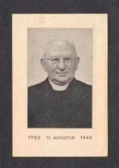 Bidprentje Deken Pastoor Weenink Zwolle Ameland Olst 1940., Ophalen of Verzenden, Bidprentje