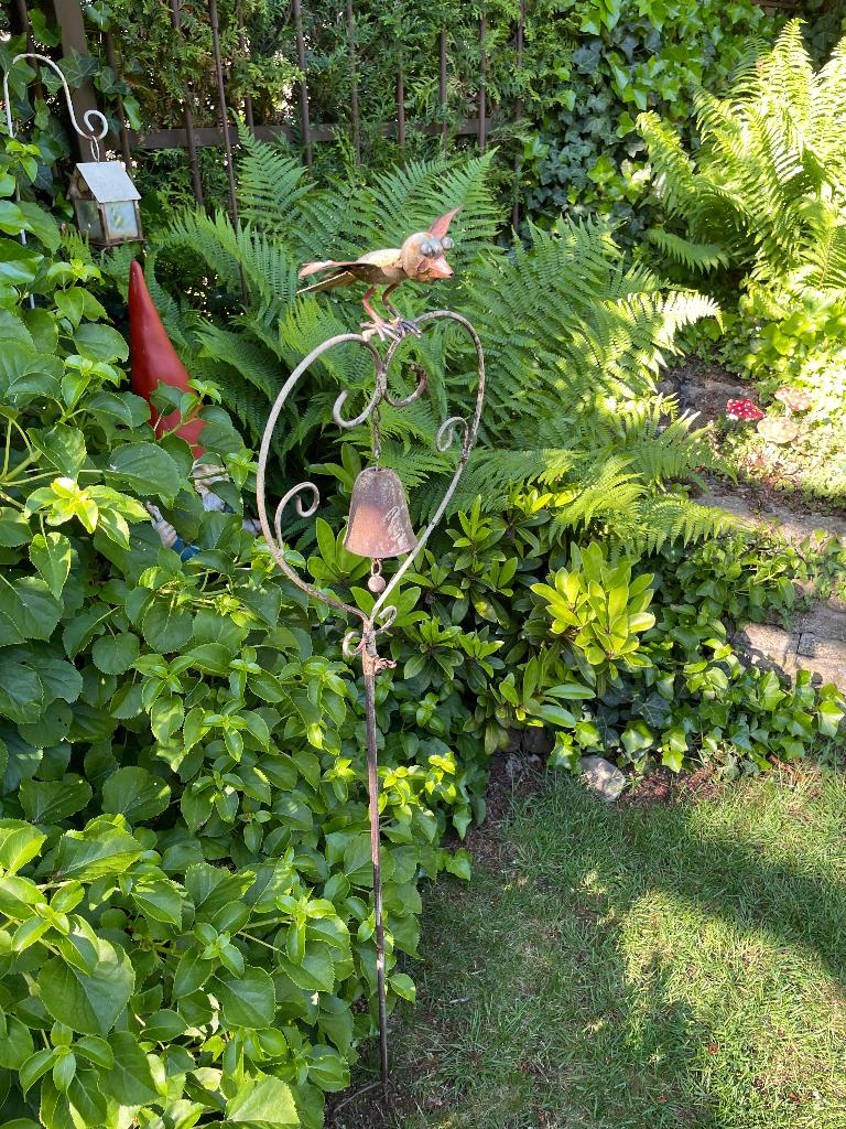 Leuke metalen vogel voor tuin, Ophalen, Gebruikt