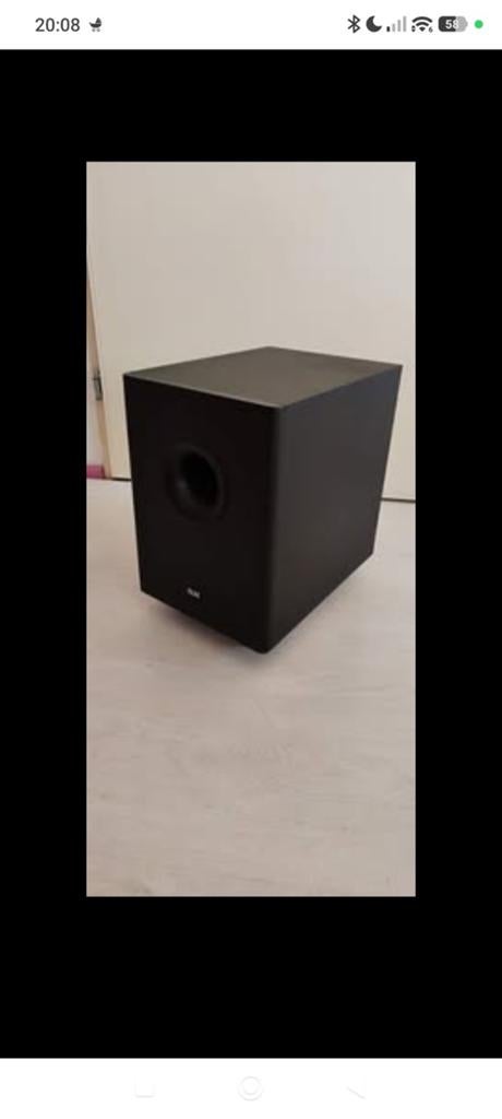 ELAC Powered Subwoofer - Krachtige Bass voor Thuisbioscoop, Audio, Tv en Foto, Luidsprekers, Subwoofer, Zo goed als nieuw, 120 watt of meer