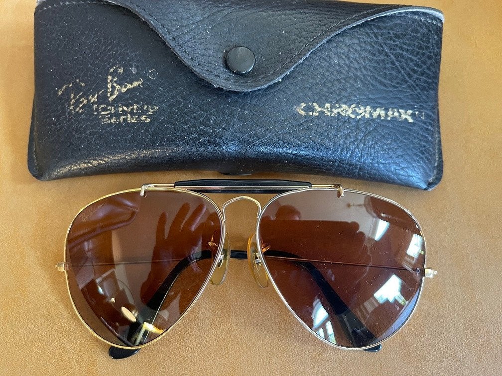 Vintage B&L Ray-Ban Outdoorsman Chromax Driver zonnebril O11, Ray-Ban USA, Gebruikt, Zonnebril, Overige kleuren