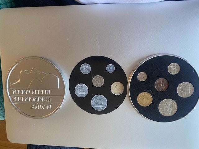 Van Kampen Goup, herdenkingsmunten 2001 Beatrix € 20, Ophalen of Verzenden, Koningin Beatrix, Euro's