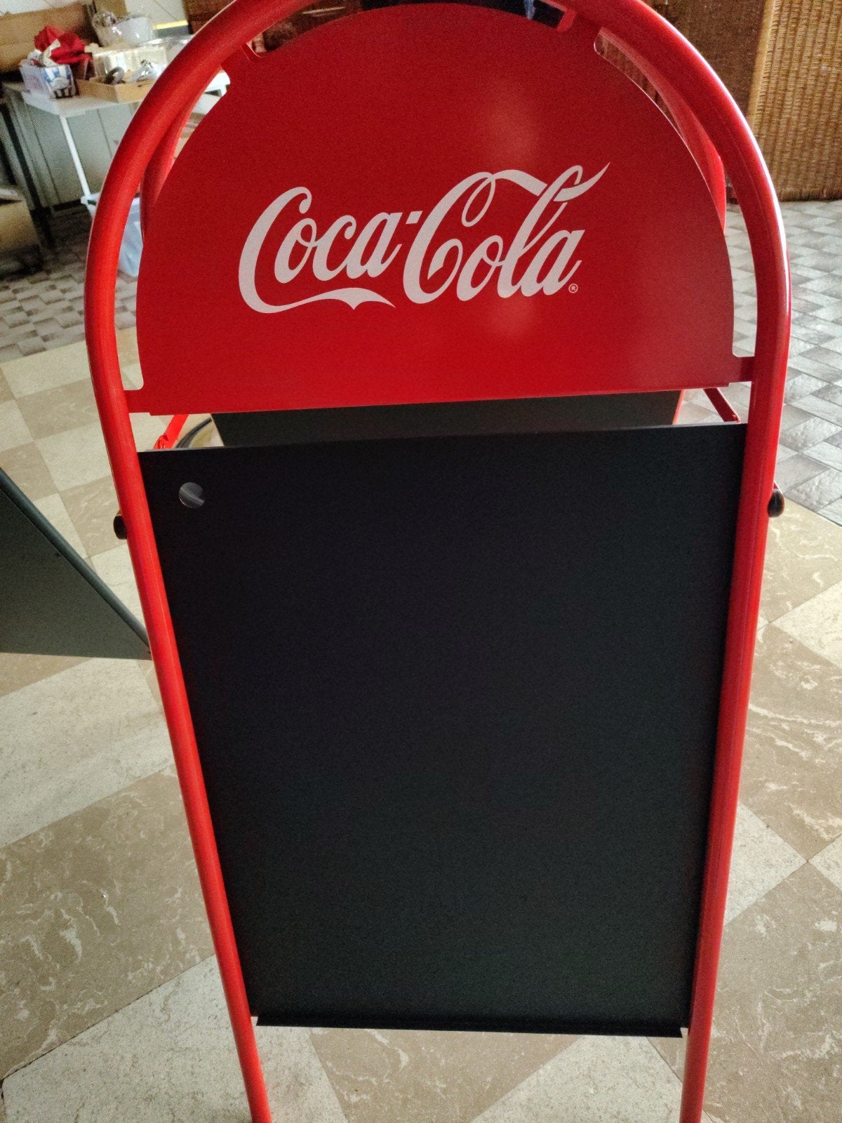 Nieuw en ongebruikt Coca-Cola stoepbord! Magnetisch, Ophalen, Nieuw, Reclamebord