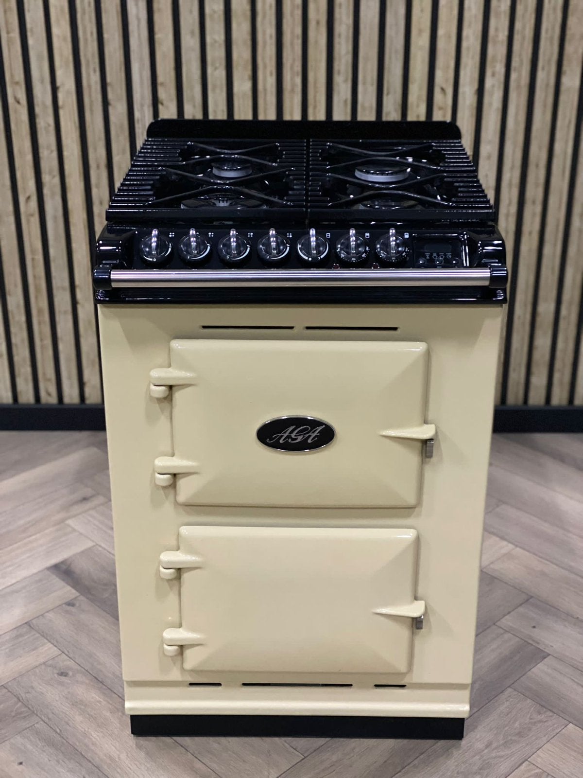 Prachtige AGA Creme 60cm gas, Witgoed en Apparatuur, Hete lucht, 60 cm of meer, Ophalen of Verzenden, Gas