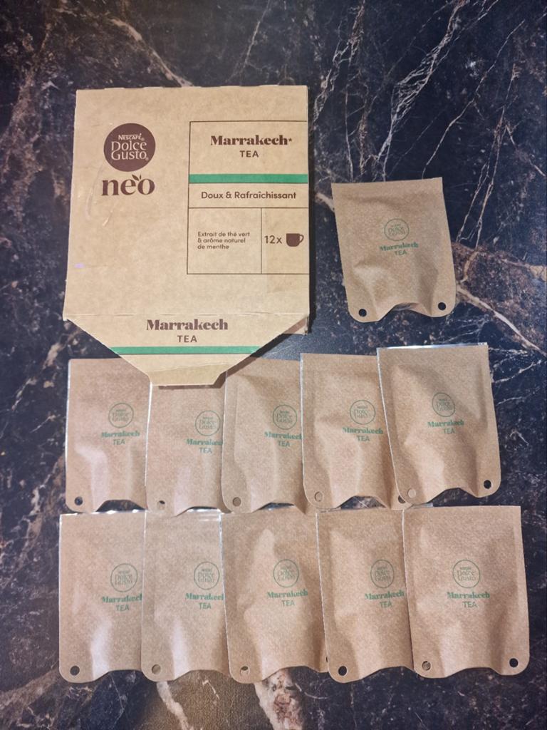 11 Sachets Marrakech thee Dolce Gusto Neo Cafe en Latte, Diversen, Levensmiddelen, Ophalen