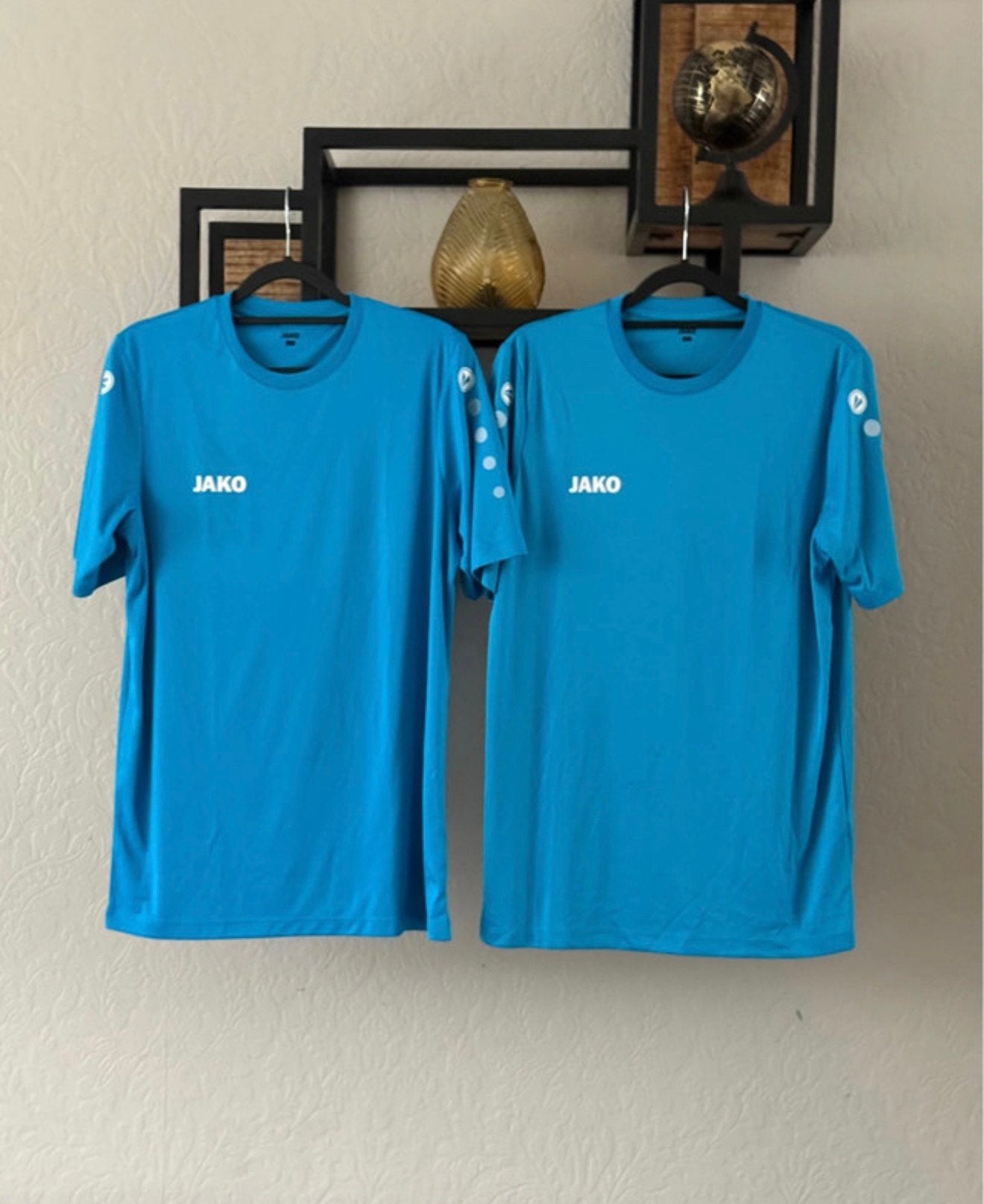 Jako 2x nieuw sportshirt maat M (ROC beveiliging), Ophalen of Verzenden, Zo goed als nieuw, Blauw, Voetbal