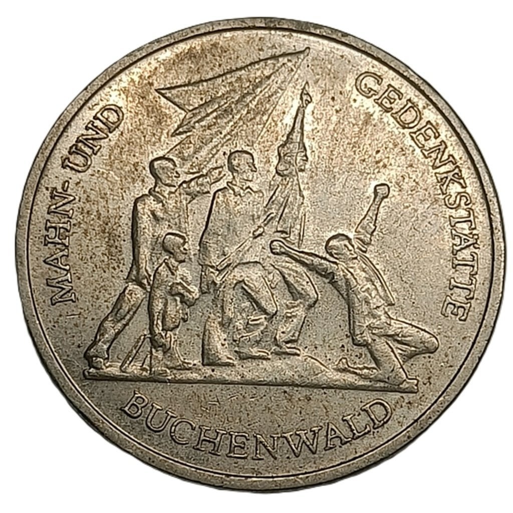 DDR 10 mark 1972 "Buchenwald", Verzenden, Duitsland, Losse munt