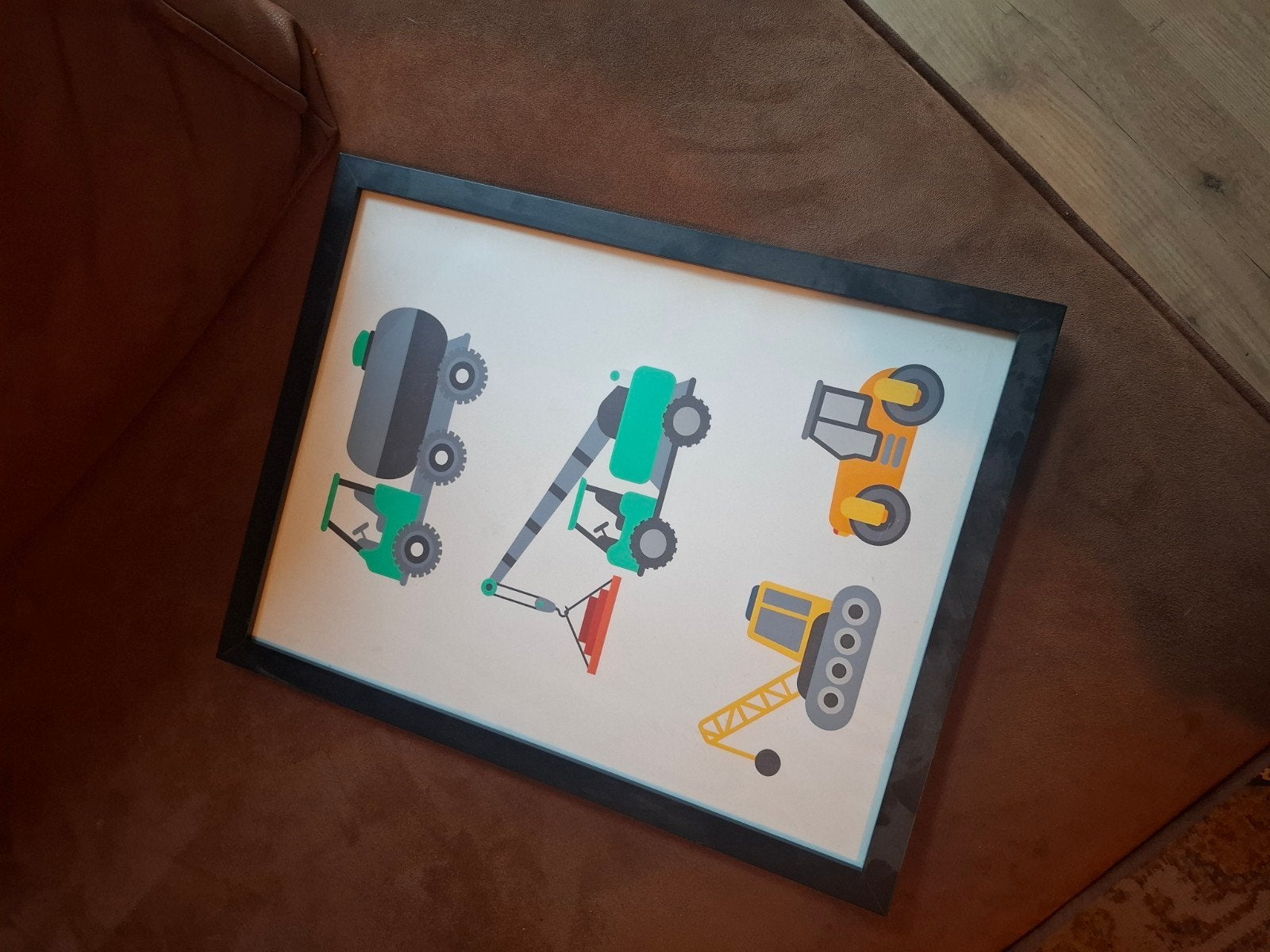 Leuke wanddecoratie voor jongens kamer met voertuigen, Ophalen of Verzenden, Zo goed als nieuw, Wanddecoratie, Meerkleurig