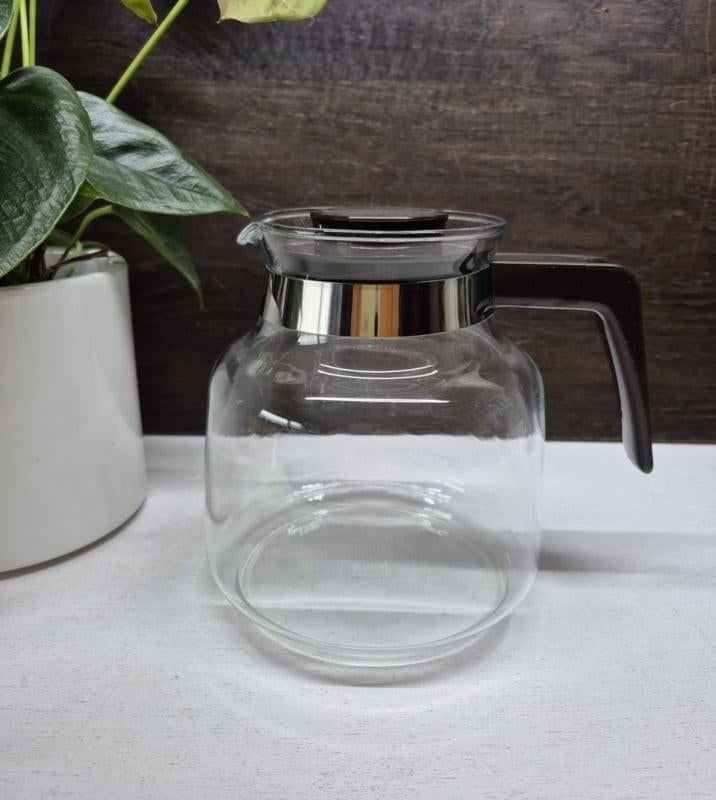 Vintage glazen theepot van Melitta, ., Ophalen of Verzenden, Zo goed als nieuw, .