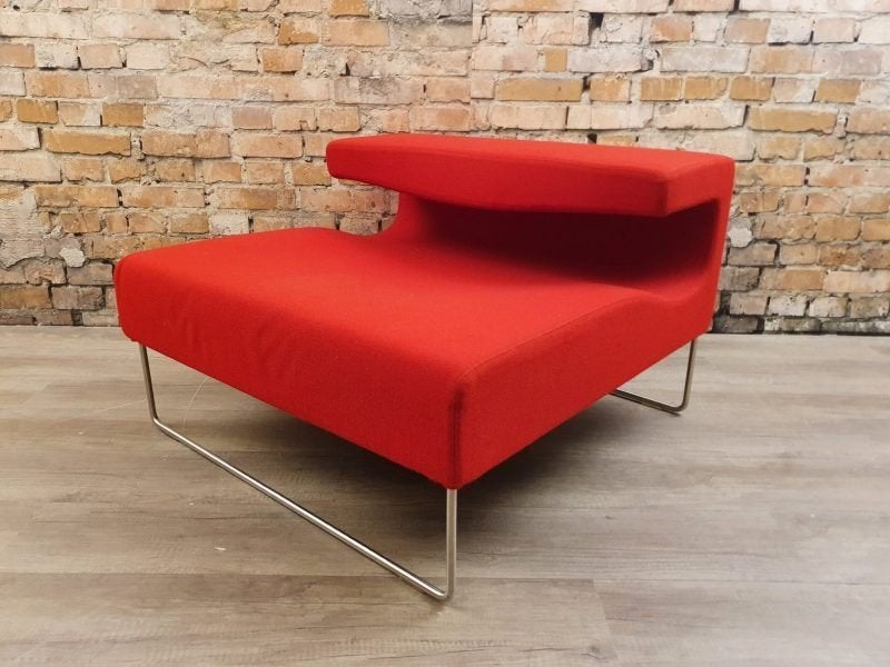 Moroso Low Seat Element – Rood stof | Patricia Urquiola, Ophalen, Design, Tweepersoons, 75 tot 100 cm