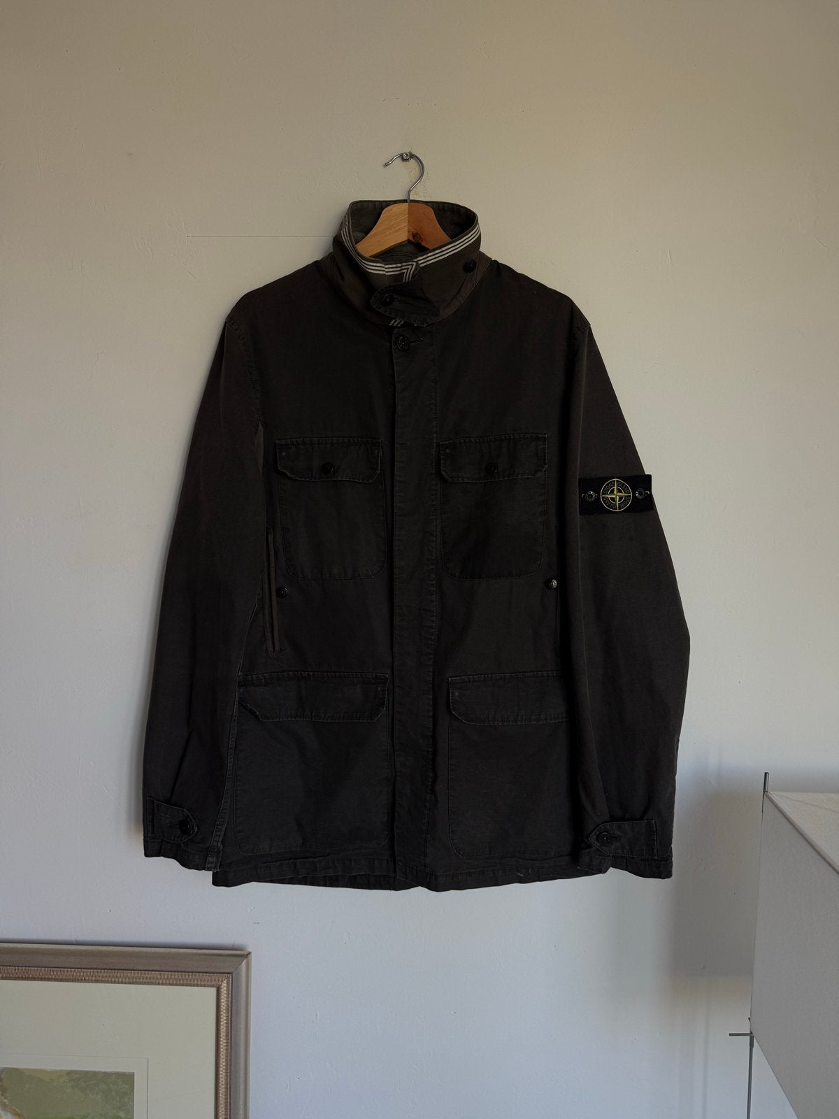 Stone Island SS1999 overshirt/jas - Maat L, Ophalen of Verzenden, Gedragen, Maat 42/44 (L), Bruin