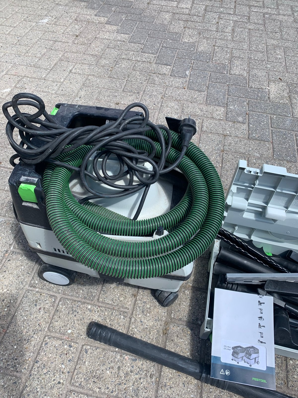 Festool CTL Mini stofzuiger met accessoires, Gebruikt, Industriële stofzuiger, Ophalen, Stofzak
