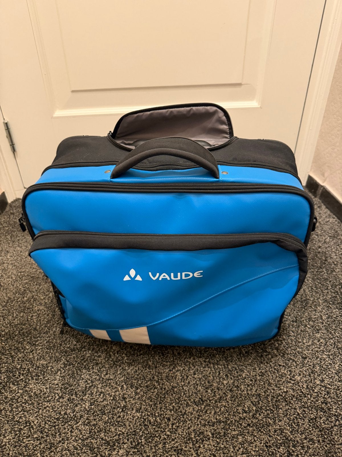 Vaude reistas/trolley - Blauw - Gebruikt, goede staat, 40 tot 60 cm, 30 cm of meer, Gebruikt, Blauw