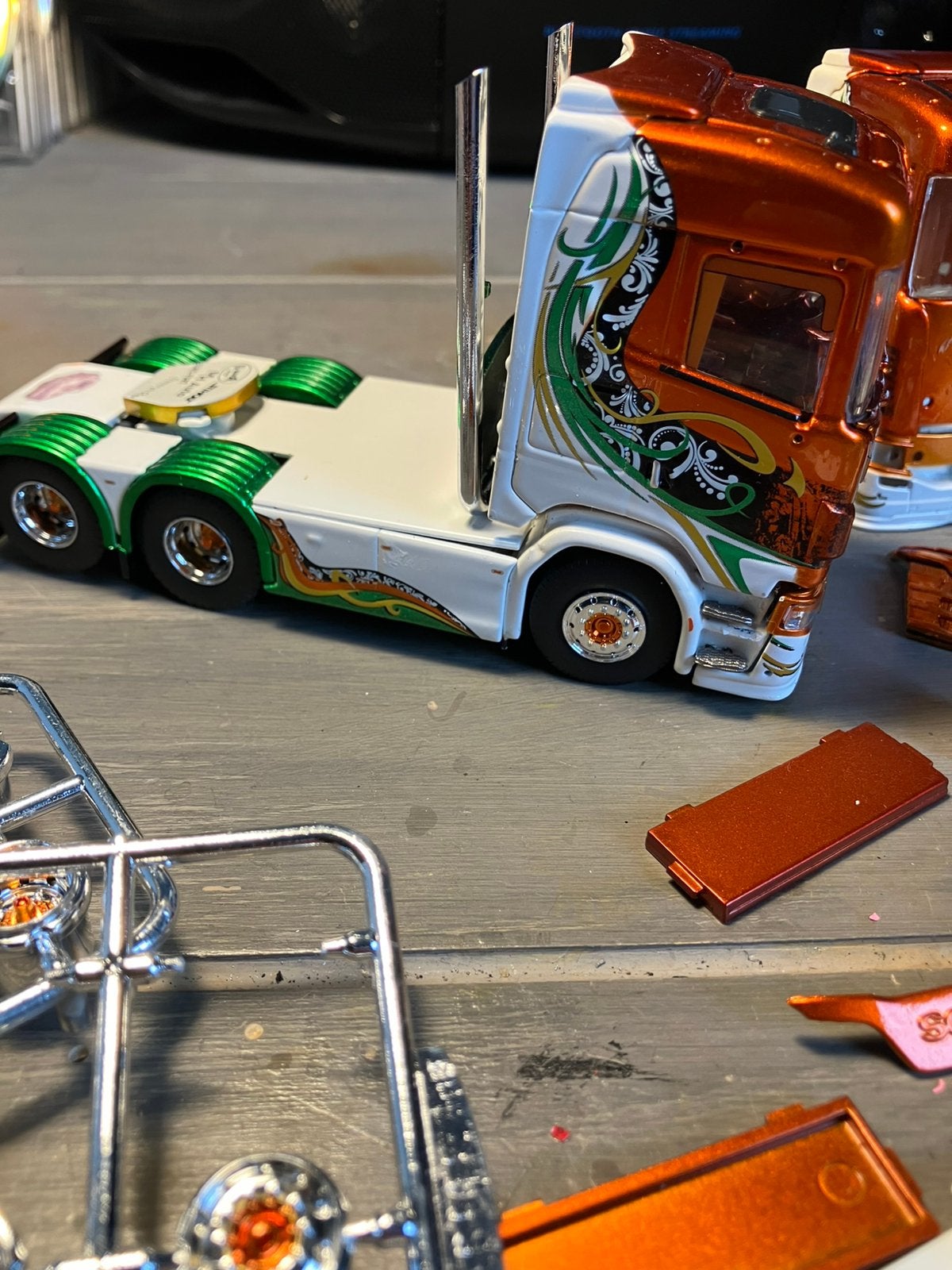 Tekno Scania onderdelen, Hobby en Vrije tijd, Ophalen of Verzenden, Bus of Vrachtwagen, Tekno