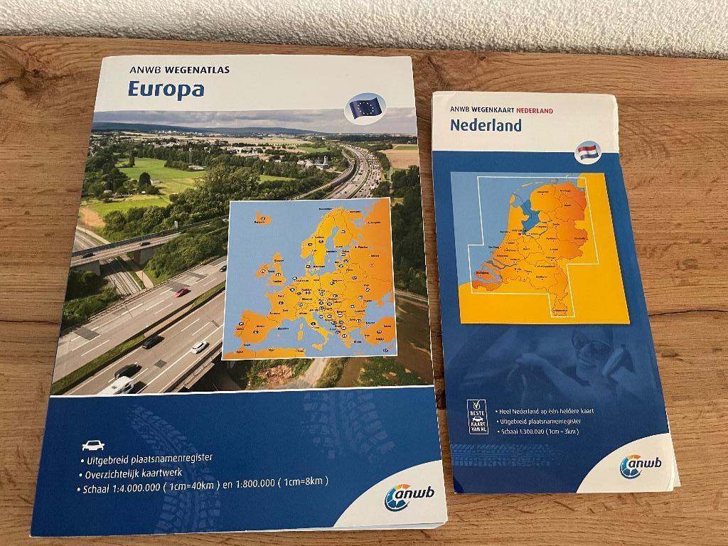 ANWB Wegenatlas EUROPA en Wegenkaart Nederland, Boeken, Ophalen, 2000 tot heden, Nieuw, Nederland