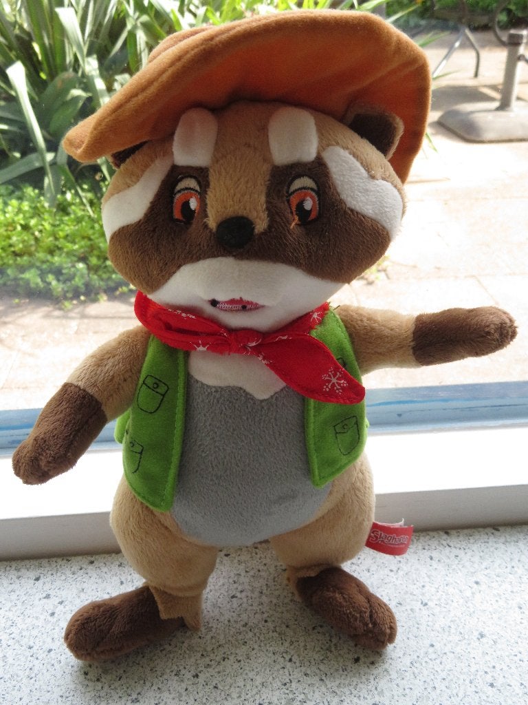 Wasbeer Randy Mascotte van Slagharen meet ca 30 cm, Beer, Ophalen of Verzenden, Zo goed als nieuw, Wasbaar