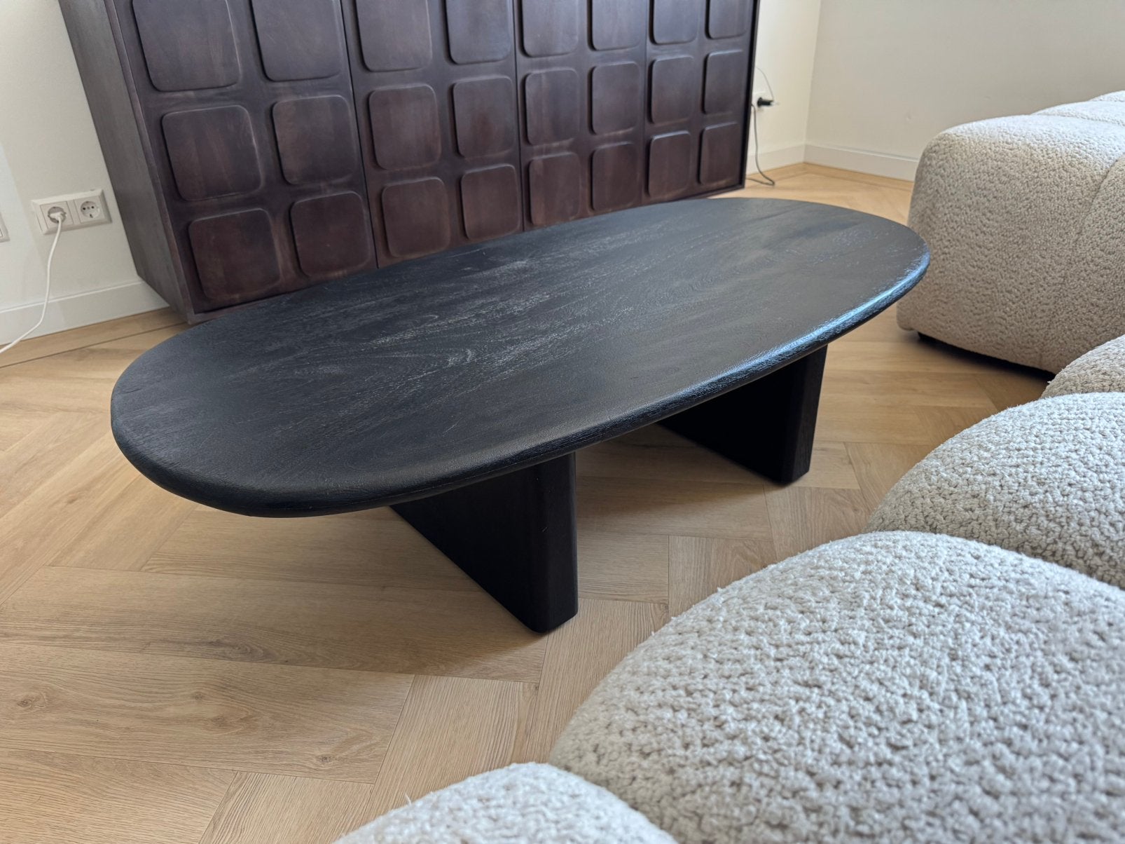 Salontafel Gigameubel gin 130cm, 100 tot 150 cm, Zo goed als nieuw, Minder dan 50 cm, Ovaal