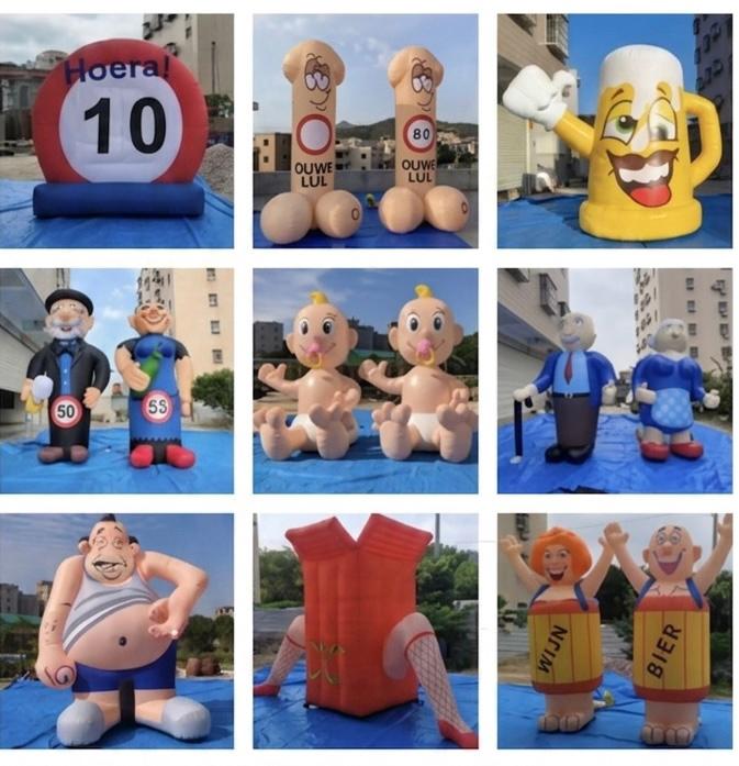 Opblaasbare Feestpoppen voor Elke Gelegenheid, Ophalen of Verzenden, Gebruikt, Feestartikel, Verjaardag