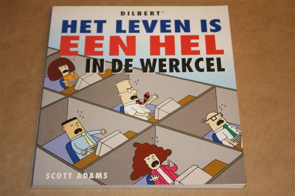 Het leven is een hel in de werkcel. Scott Adams., Eén stripboek, Ophalen of Verzenden, Gelezen