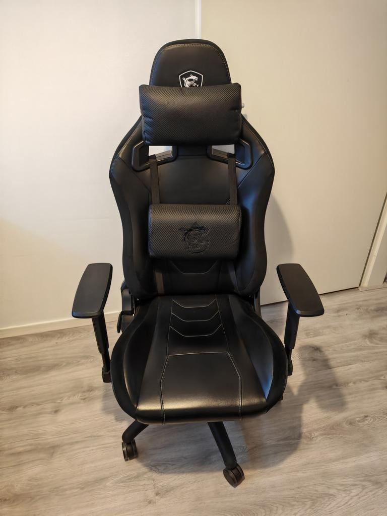 MSI Gaming Stoel - Ergonomisch en Comfortabel, Gaming bureaustoel, Zwart, Ophalen of Verzenden, Zo goed als nieuw