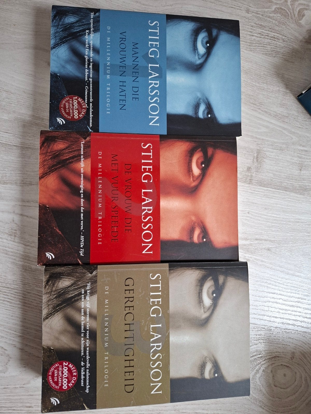 stieg larsson millennium trilogie, Ophalen of Verzenden, Gelezen, Stieg Larsson