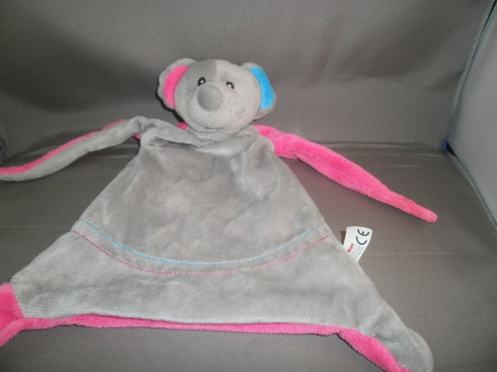 Toi-toys action muis doek blauw grijs 1oor roze andere blauw, Kinderen en Baby's, Speelgoed | Knuffels en Pluche, Muis, Nieuw