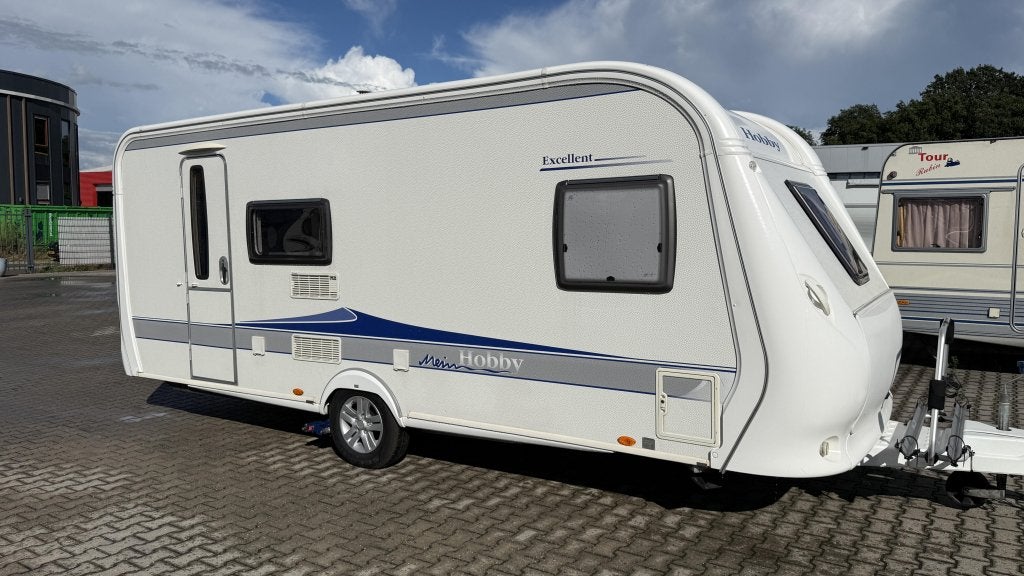 Hobby Excellent 500 KMFE bouwjaar 2010 met voortent &amp, Treinzit, 5 tot 6 meter, Tot en met 6, 1000 - 1250 kg