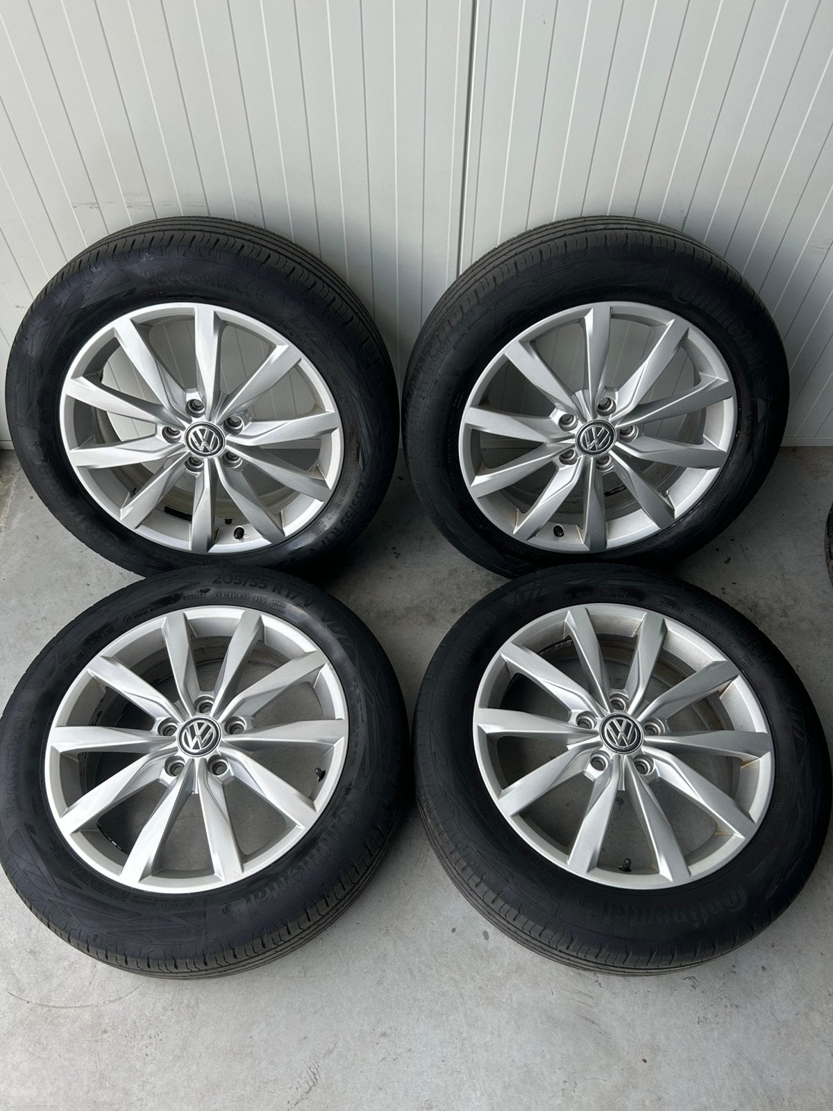 Originele Volkswagen Golf 5 6 7 Caddy Dijon 5x112 17 Inch Zo, Auto-onderdelen, Banden en Velgen, Banden en Velgen, 17 inch, Personenwagen