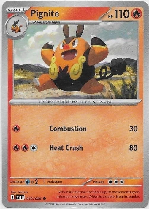 White Flare,  Pignite [common] 12/86, Verzenden, Nieuw, Losse kaart