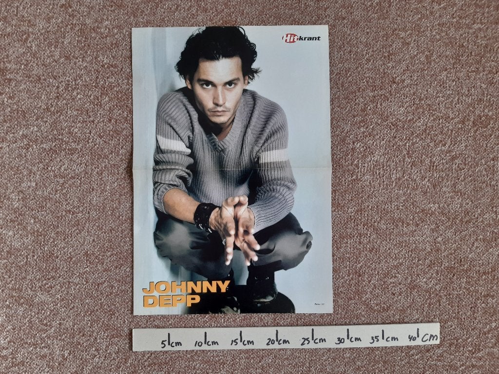 Poster Film Johnny Depp Hitkrant A3 28x40 cm, Rechthoekig Staand, Ophalen of Verzenden, Zo goed als nieuw, A1 t/m A3