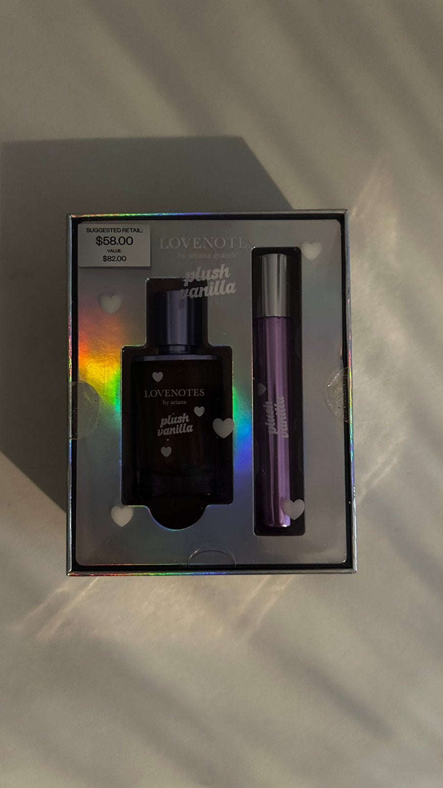 ariana grande love notes plush vanilla gift set, Verzenden, Nieuw