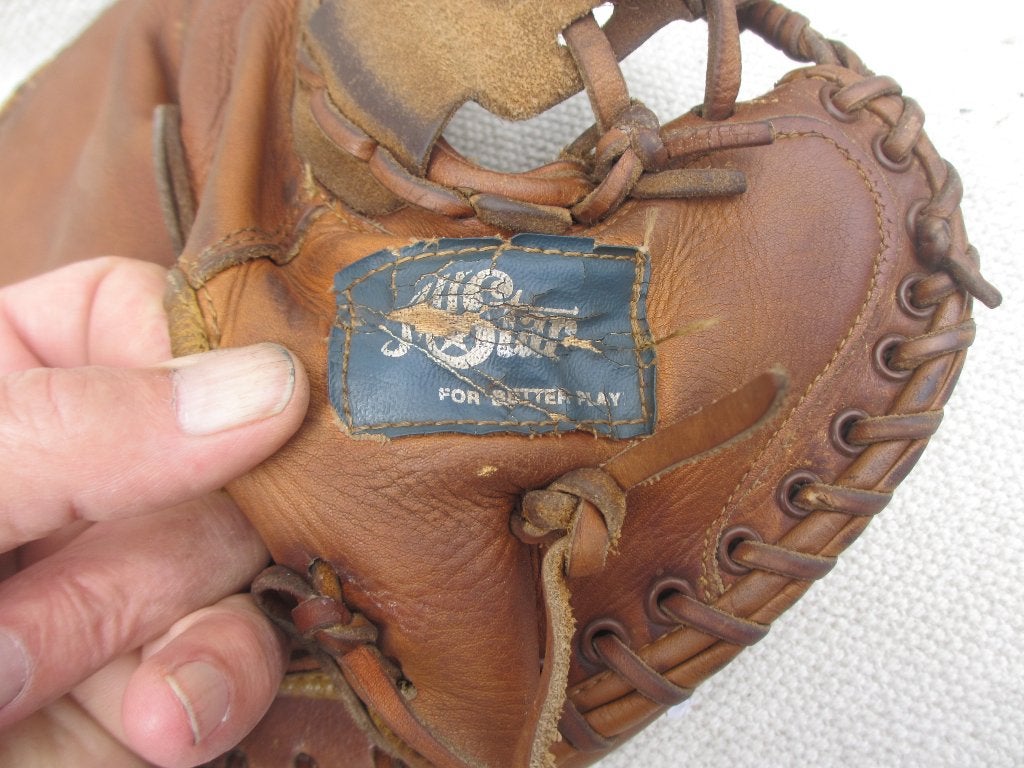 Vintage "All Stars" Baseball Cather handschoen, Ophalen of Verzenden, Gebruikt, Softbal, Handschoen