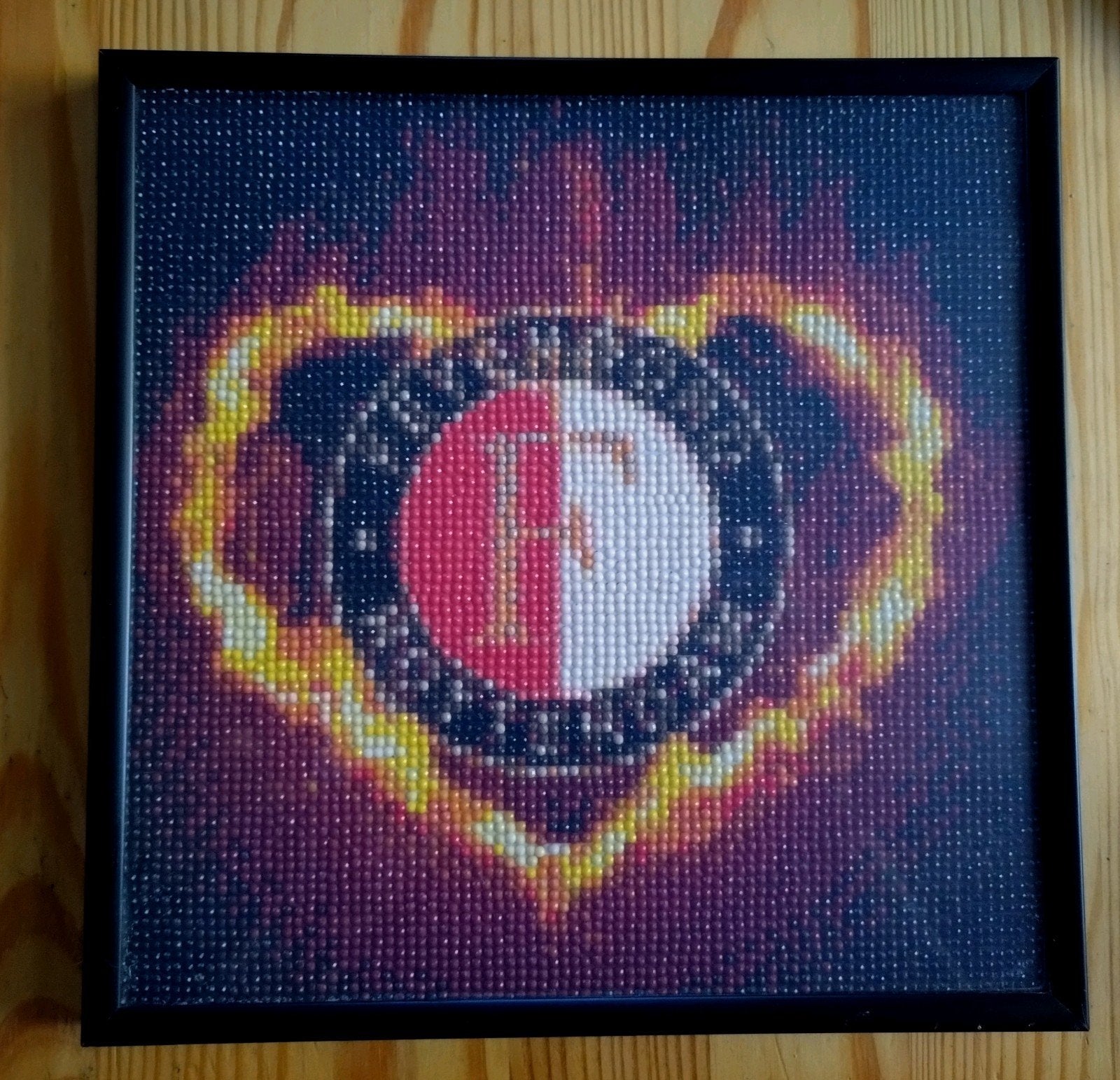 Diamond Painting Feyenoord 25x25 in lijst, Ophalen of Verzenden, Zo goed als nieuw, Feyenoord, Poster, Plaatje of Sticker