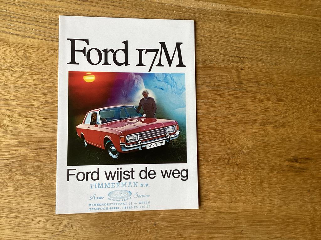 Ford 17M Brochure 1970, Ophalen of Verzenden, Zo goed als nieuw, Ford