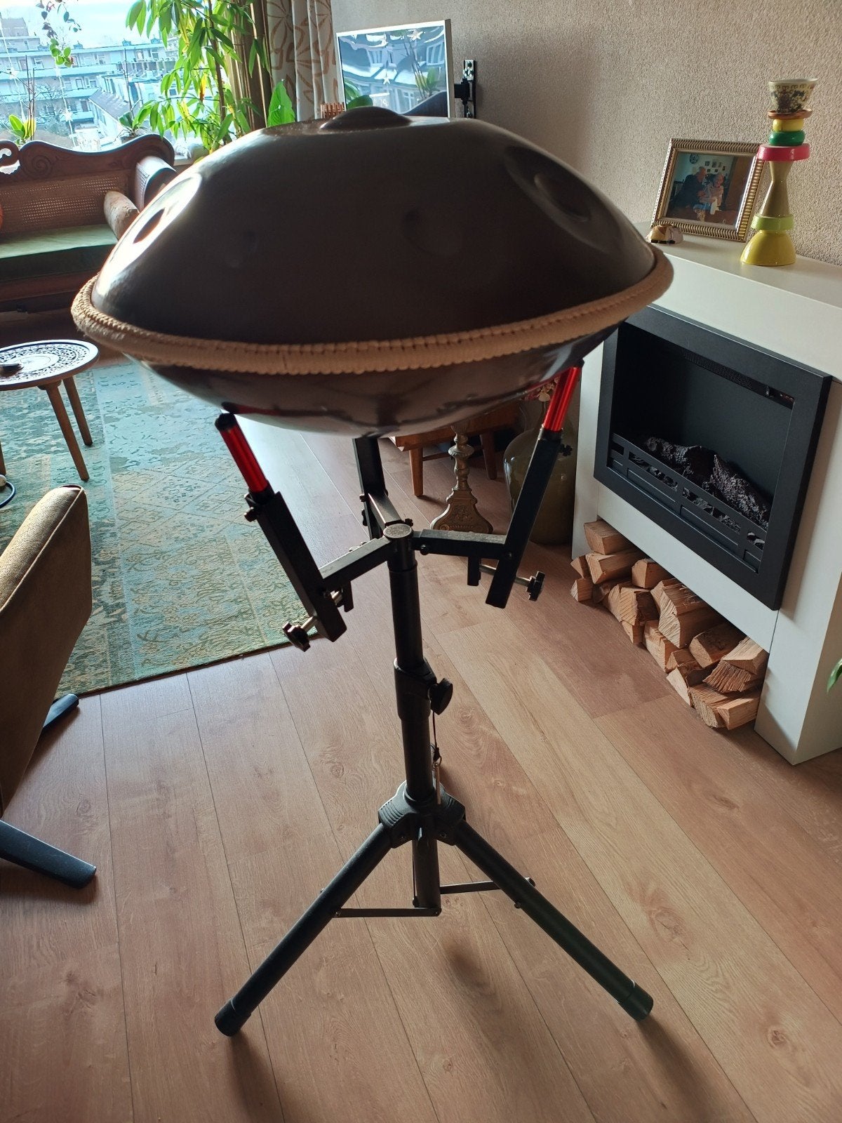 stabiele handpan standaard hoog, Ophalen of Verzenden, Zo goed als nieuw