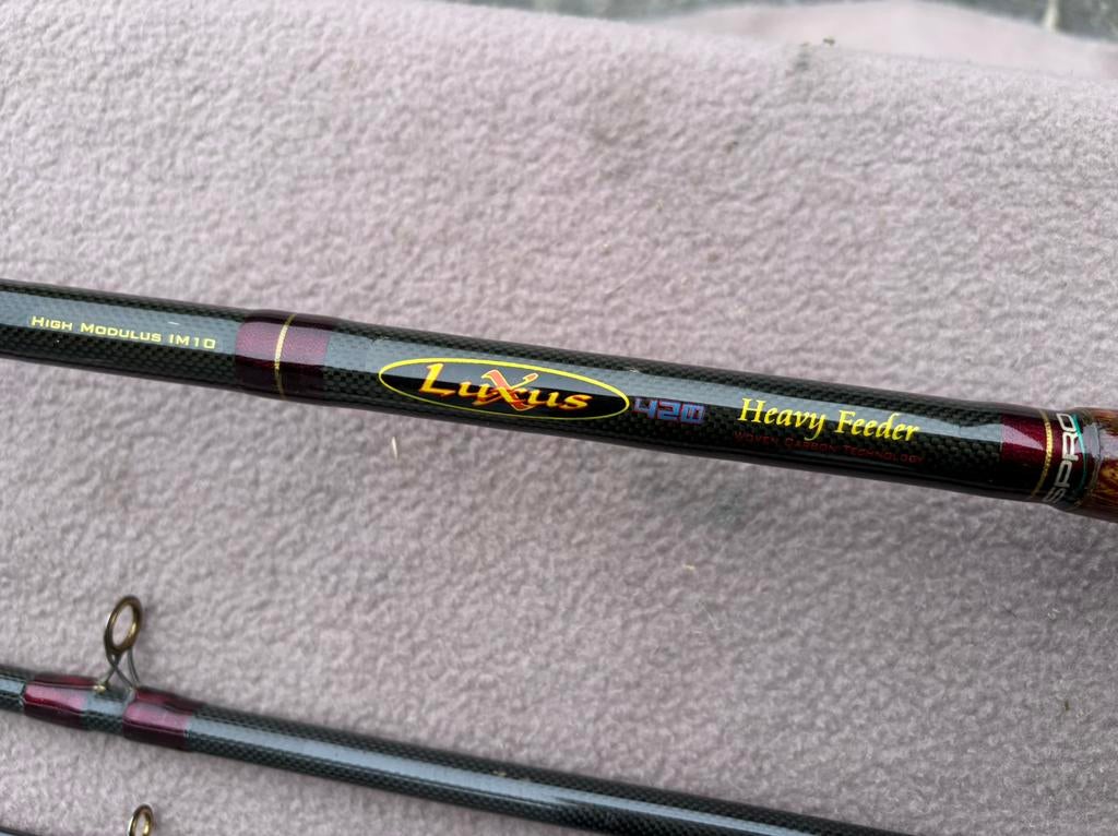 Spro luxus carbon heavy feeder 4.20, Watersport en Boten, Hengelsport | Witvissen, Ophalen of Verzenden, Gebruikt, Werphengel