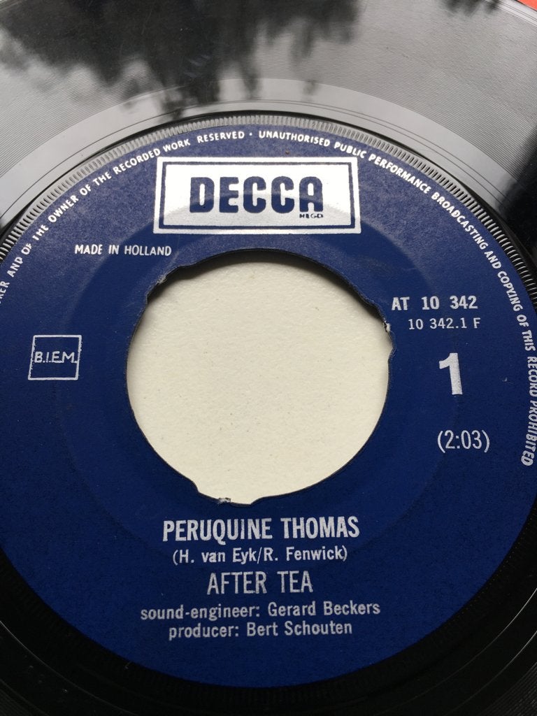 DB1 After tea Peruquine Thomas/Lily of the valley HOL 67 €4, Gebruikt, Overige genres, 7 inch, Ophalen of Verzenden