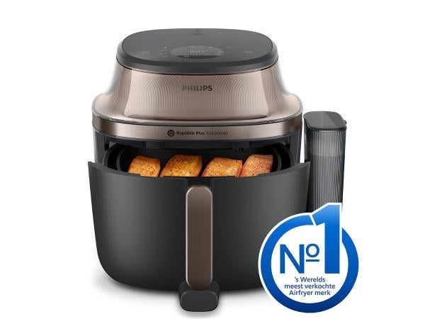 ✅NIEUW✅ Philips Airfryer Single Basket 7,2L + stoomfunctie, Ophalen of Verzenden, Nieuw, Airfryer XL