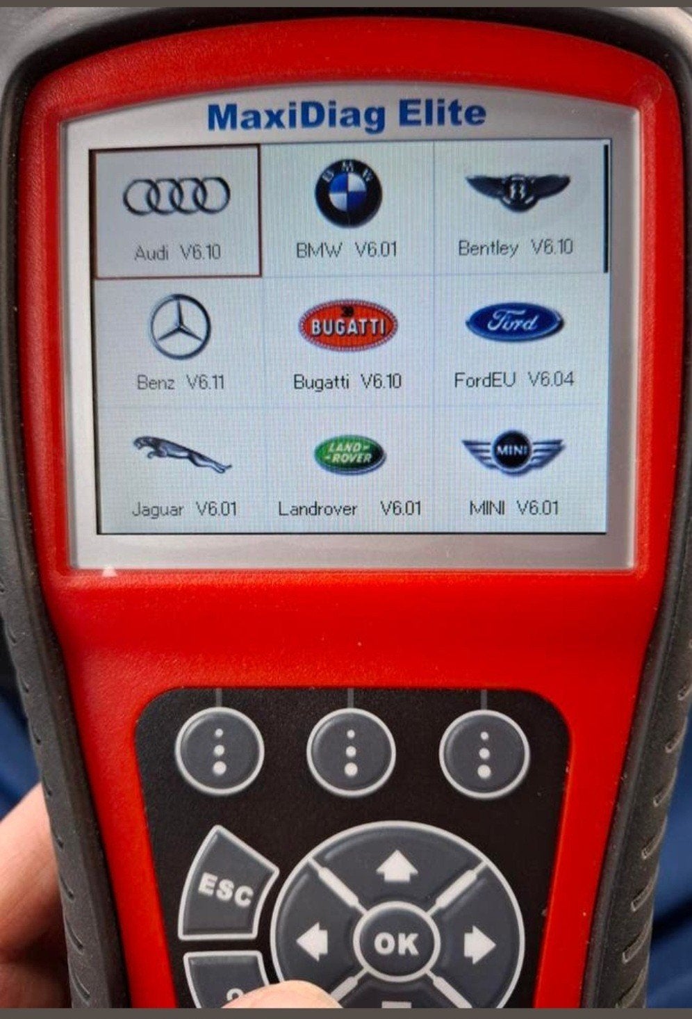 Autel MaxiDiag Elite OBDII Scanner Diagnosetool, Ophalen of Verzenden, Zo goed als nieuw