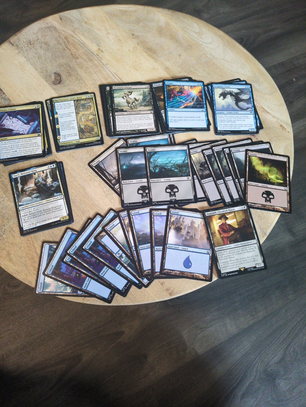 Starter Deck 60 kaarten – Blauw-Zwart – Zombies, Hobby en Vrije tijd, Ophalen of Verzenden, Zo goed als nieuw, Speeldeck
