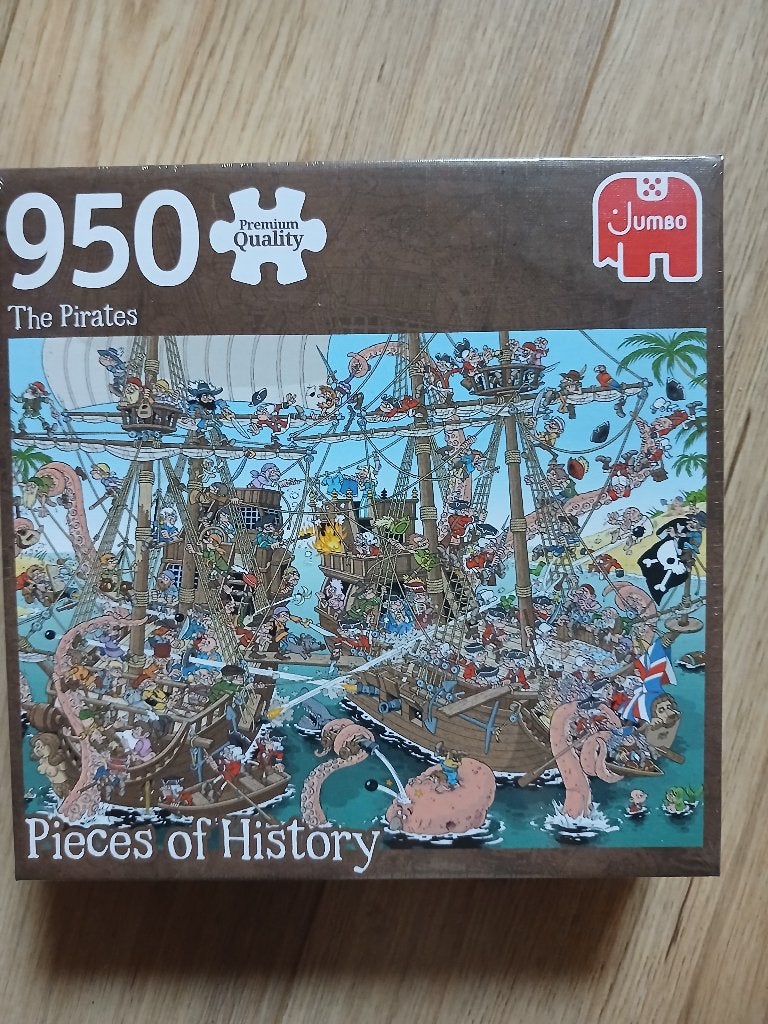 Jumbo puzzel, The Pirates, 950 stukjes, NIEUW!, Ophalen of Verzenden, 500 t/m 1500 stukjes, Nieuw, Legpuzzel