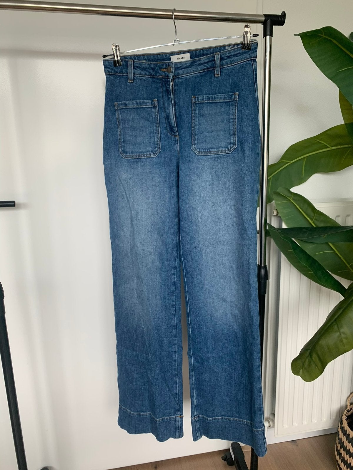 Shoeby flared leg maat 28, Verzenden, Zo goed als nieuw, Blauw, W28 - W29 (confectie 36)