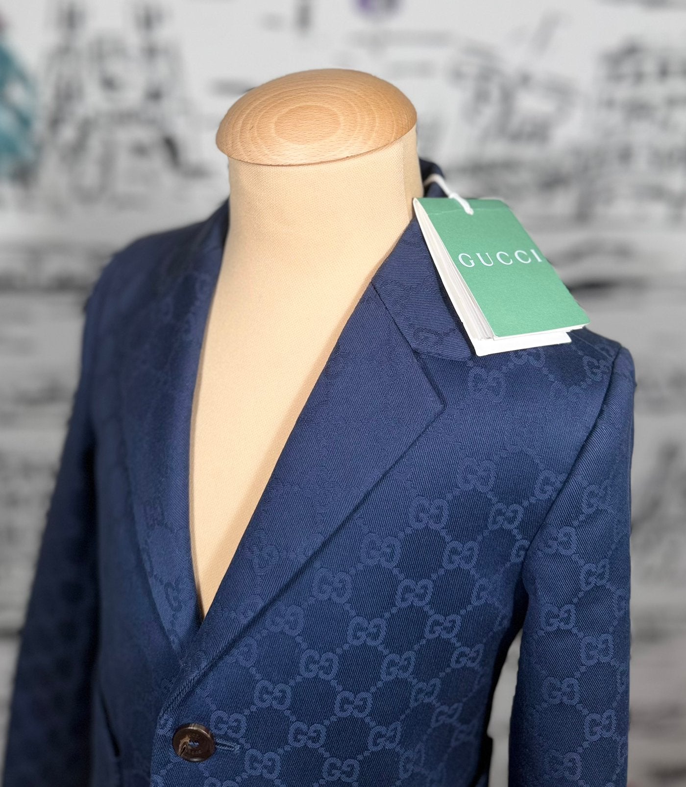 Gucci GG cotton blazer jasje jongens maat 6 (790 euro), Verzenden, Gucci EU, Customercare@gucci.com, Zo goed als nieuw