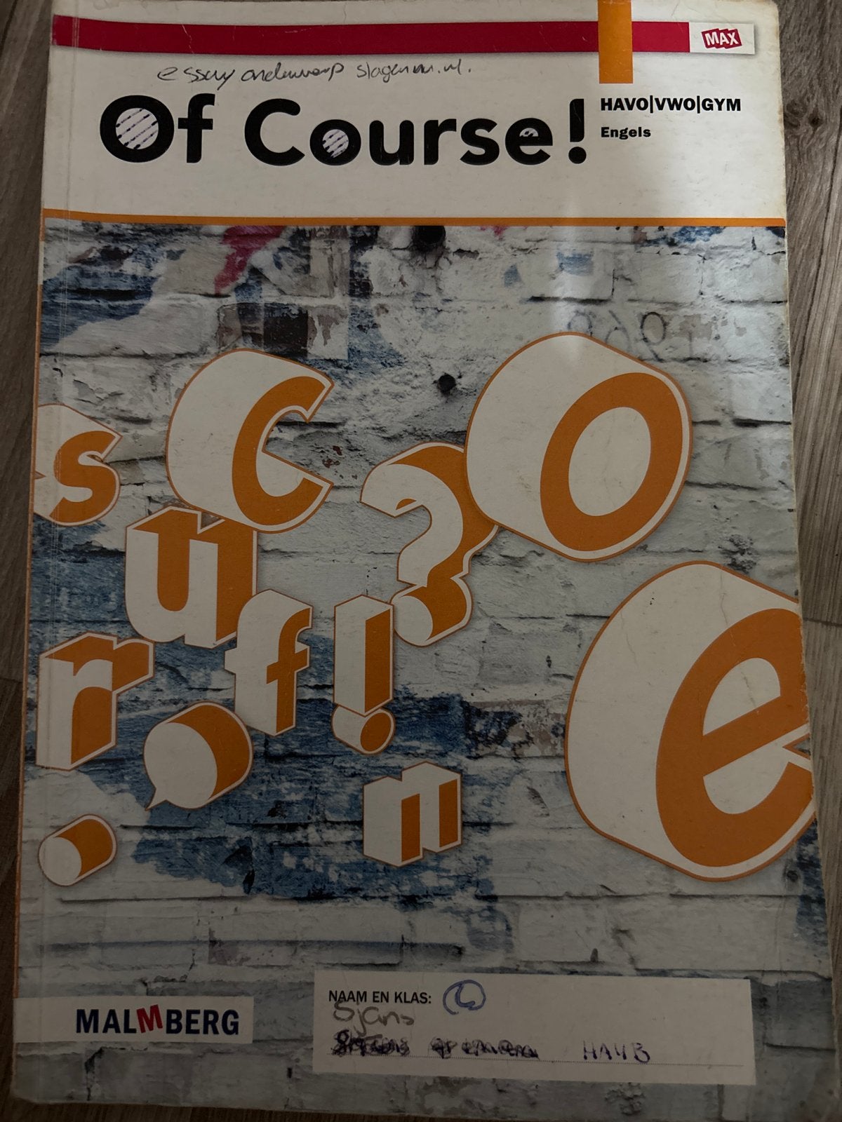 Of Course! Engels HAVO VWO GYM Malmberg, Boeken, Ophalen of Verzenden, Zo goed als nieuw, HAVO, Engels