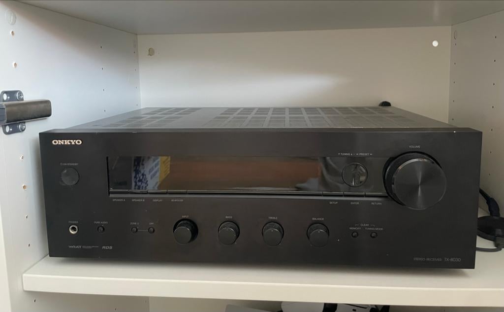 Onkyo TX-8030 Stereo Receiver - Uitstekende Staat, Gebruikt, Ophalen of Verzenden, 60 tot 120 watt, Stereo