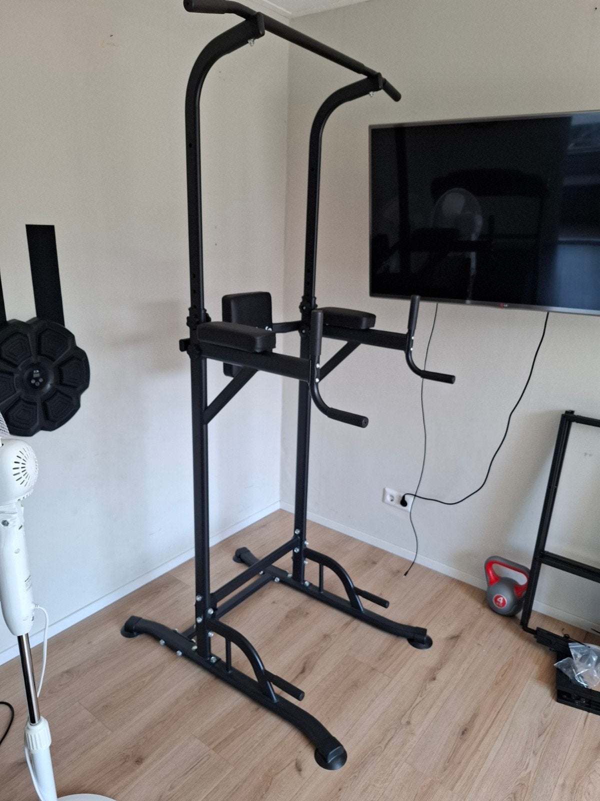 Power tower dip station, Sport en Fitness, Ophalen, Zo goed als nieuw, Buik, Overige typen