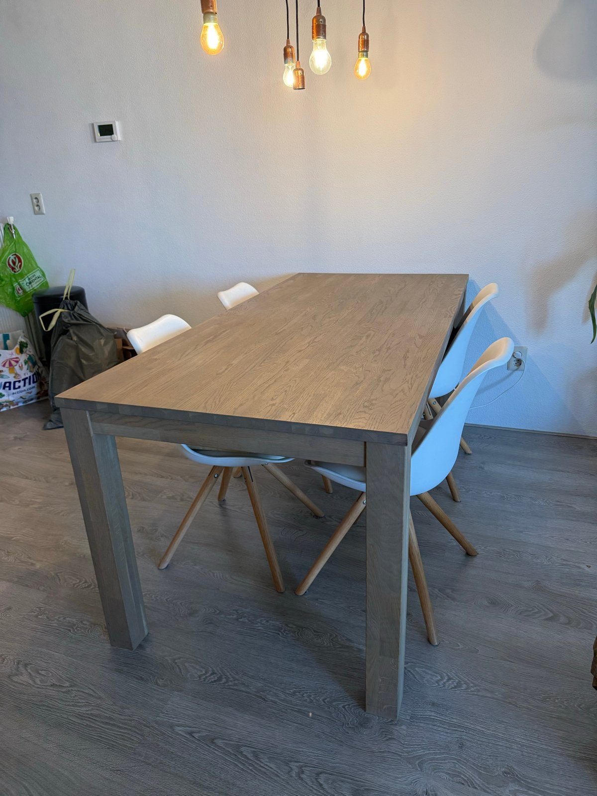 Woood eettafel & Westwing 4 stoelen (spoedig ophalen), Ophalen, Gebruikt, 50 tot 100 cm, Vier personen