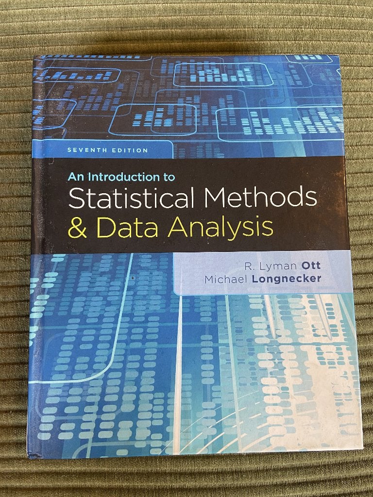An Introduction to Statistical Methods & Data Analaysis, Boeken, Diverse auteurs, Ophalen of Verzenden, Beta, WO