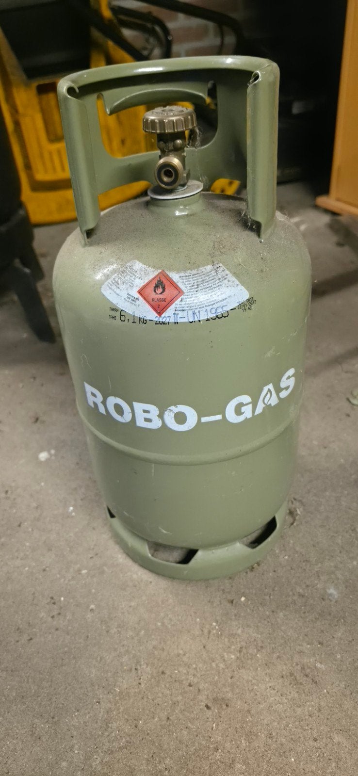 Lege propaan gasfles 6,1kg gekeurd tot 2027, Caravans en Kamperen, Kampeeraccessoires, Ophalen, Gebruikt